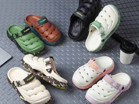 6969 花色底防滑洞洞鞋男女36-45