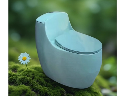 896浅绿蛋形马桶