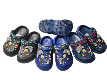 6984 儿童滴塑卡通洞洞鞋24-35