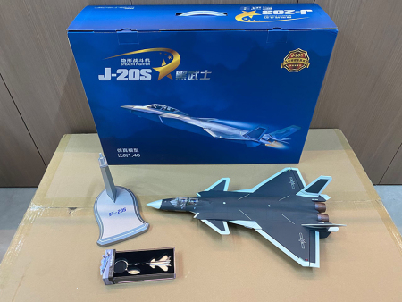 1：48黑歼20S战斗机模型，歼20S模型批发