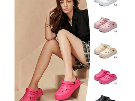 6998 厚底三带洞洞鞋女36-41