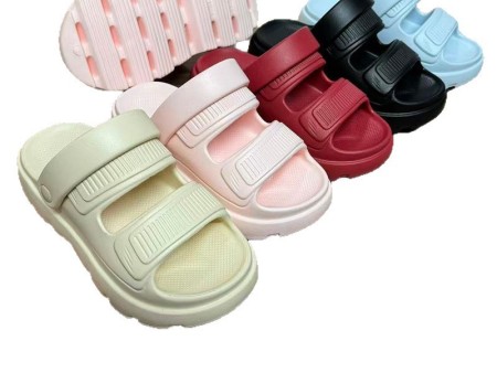 6708 女款双带厚底凉拖鞋35-40