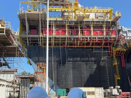 上海蒂沙圆满完成巴国油 FPSO P80飞机坪DPC预检 