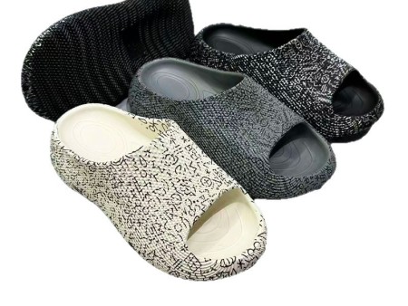 7034 厚底涂鸦男士一字拖40-45