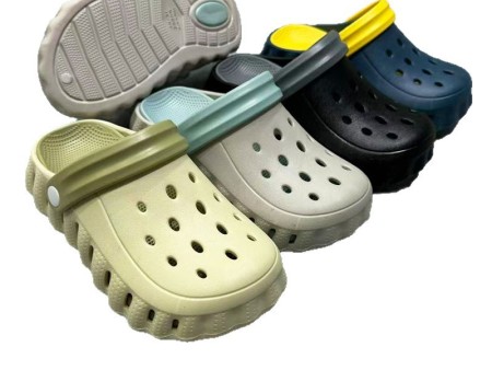 7027 双色饼干儿童洞洞鞋24-35