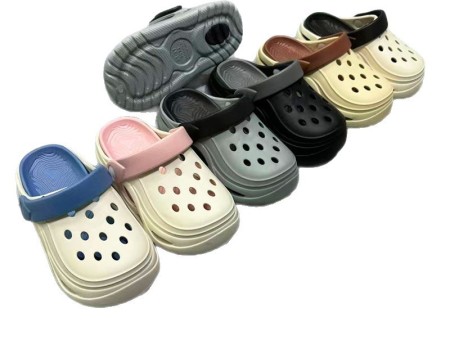 7026 儿童线条盘绕双色洞洞鞋24-35