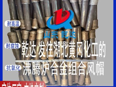 山東乾達 發(fā)往湖北省黃岡化工的 沸騰爐合金組合風(fēng)帽 