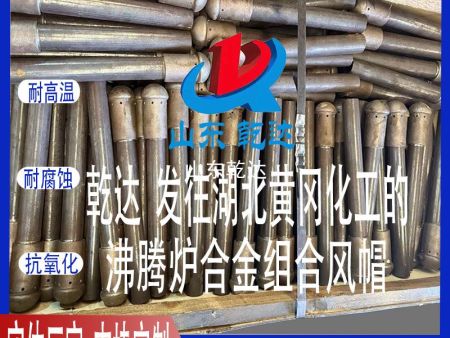 山東乾達 發(fā)往湖北省黃岡化工的 沸騰爐合金組合風(fēng)帽 