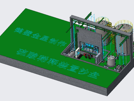 硫酸稀釋裝置沙盤