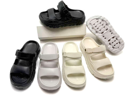 7063 光板双带单色凉鞋男女36-45