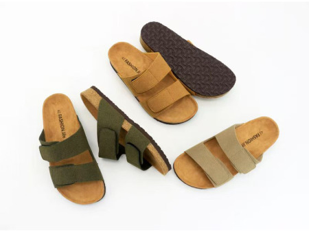 7080 双带魔术扣软木一字拖40-46