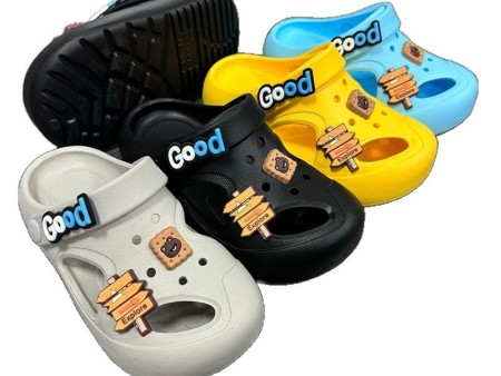 7095 卡通小狗儿童洞洞鞋30-35