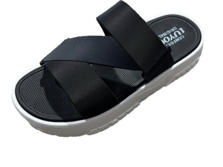 7109  Z字带双色拖鞋男40-45单码