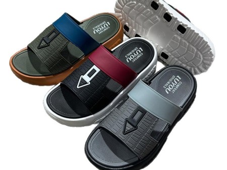 7110 箭头格纹男士拖鞋40-45单码