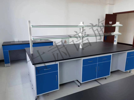 钢木实验台带试剂架