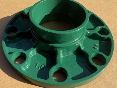 涂塑沟槽管件-法兰短管