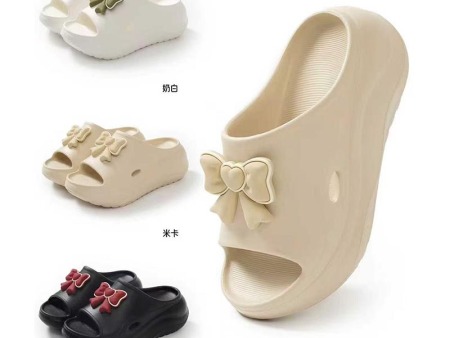 7116 蝴蝶结松糕一字拖35-40