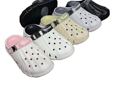 7123 男女滴塑厚底贝壳洞洞鞋36-41 40-45
