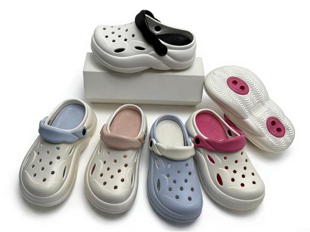 7141 麻花纽带厚底洞洞鞋女36-41