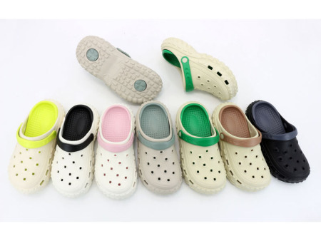 7144 格纹双色男女洞洞鞋 36-41 40-45