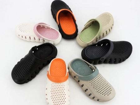 7145 网面双色男女洞洞鞋36-41 40-45