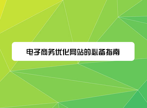 电子商务优化网站的必备指南
