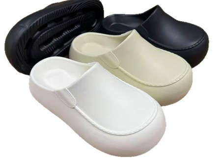 7163 女生简约一脚蹬包头鞋35-40