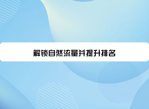 解锁自然流量并提升排名