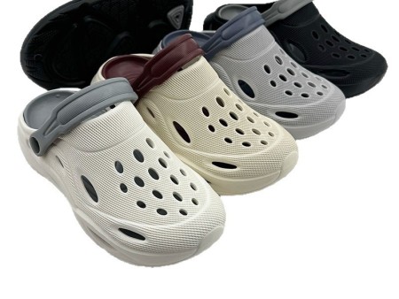 7154 纹路双色运动款洞洞鞋男40-45