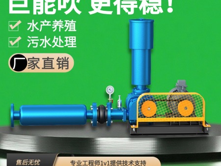 三叶罗茨鼓风机工业级曝气风机污水处理水产养殖增氧机