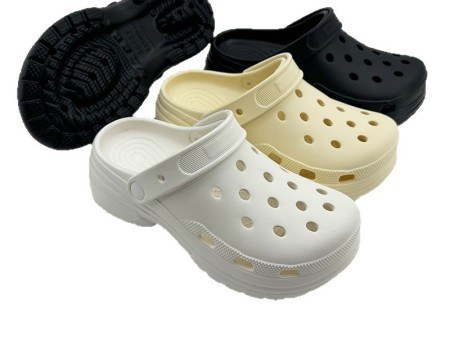 7155 低跟单色女款洞洞鞋36-41