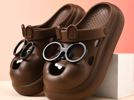 7175  眼镜兔厚底洞洞鞋女款35-40