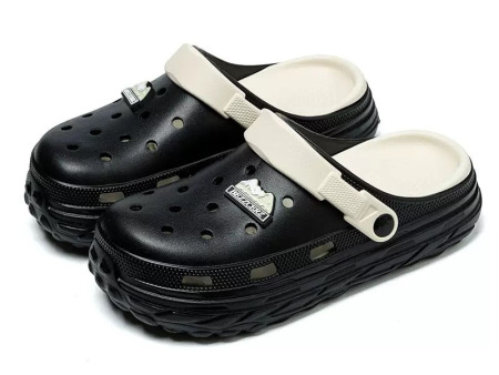 7176 滴塑双色轮胎底洞洞鞋男40-45