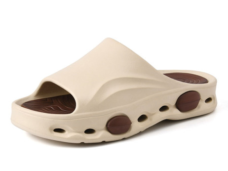 7184 男士踩屎感双色一字拖鞋40-45