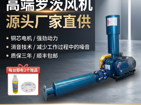 三葉羅茨鼓風機工業級曝氣風機污水處理水產養殖羅茨鼓風機