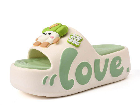 7195 love菜饰扣一字拖35-40