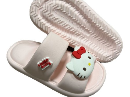 7208 凯蒂猫饰扣一字拖35-40