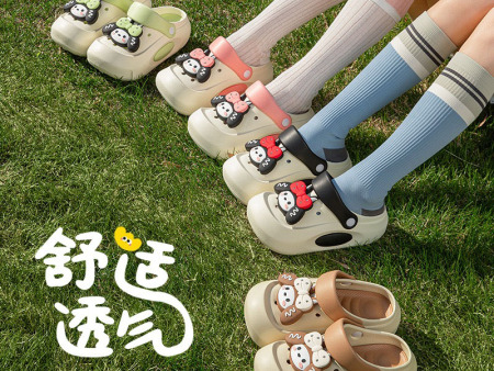 7223 卡通女孩洞洞鞋36-41