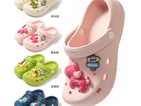 7221 小马饰扣洞洞鞋儿童30-35