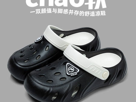 7232  三角形滴塑亲子洞洞鞋30-45
