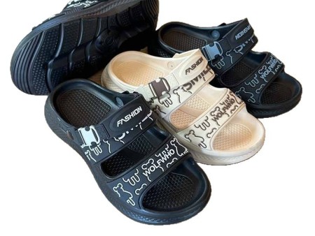 7242 双带卡通老花男士凉鞋40-45