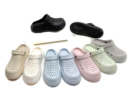 7253 男女款小圆点洞洞鞋36-45