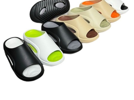 7258 双色纹路男女运动一字拖36-45