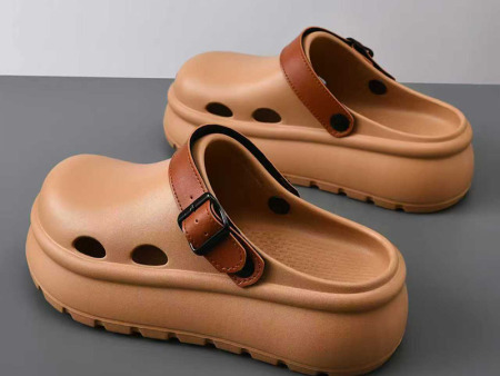 7262 男女pu厚底增高包头鞋36-45