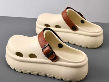 7285 男女松糕厚底包头鞋36-45