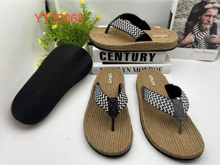 7293 麻绳波浪纹人字拖男39-45