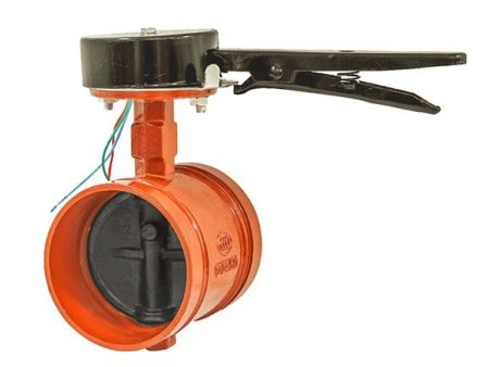 沟槽式手柄信号蝶阀