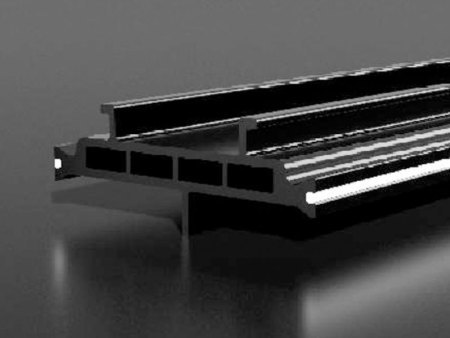 Thermal expansion and contraction matching of aluminum tooth composite reinforced insulation strip