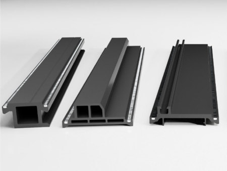 Aluminum tooth composite reinforced insulation strip