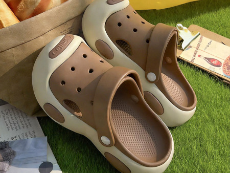 7335 双色大头女款洞洞鞋35-40